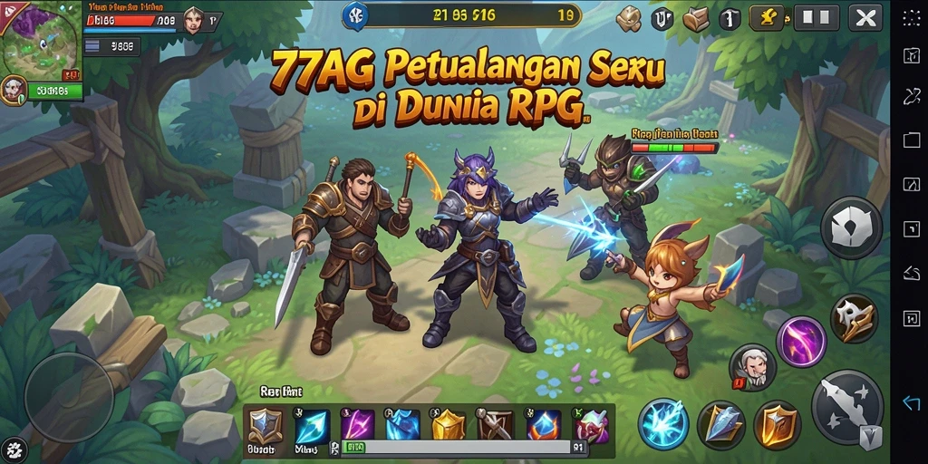 Tampilan gameplay 77AG yang memukau dan mendebarkan.