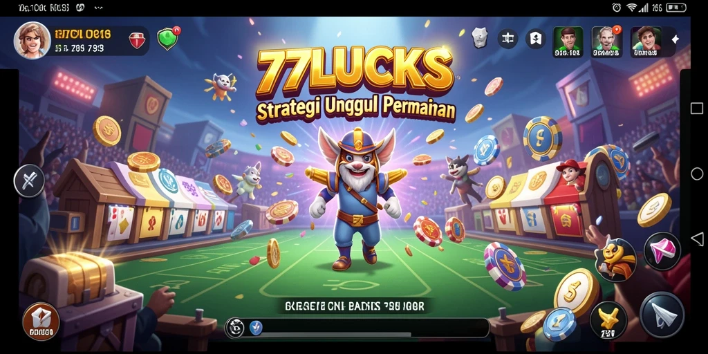 Screenshot gameplay 77LUCKS menampilkan tindakan strategis yang mendebarkan.