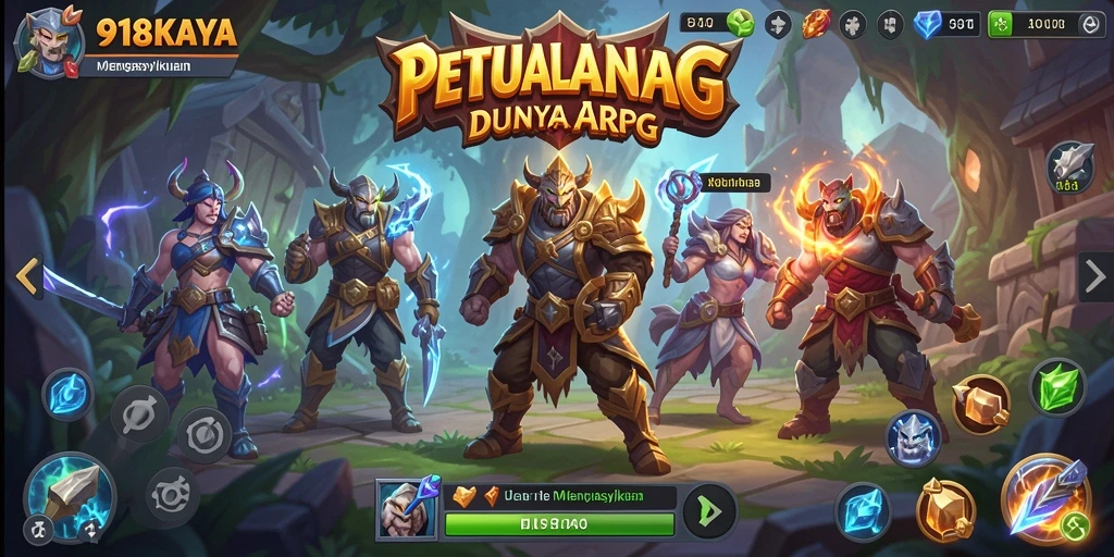 Tangkapan layar <strong>918KAYA</strong> yang memperlihatkan pertempuran mendebarkan dalam dunia ARPG.