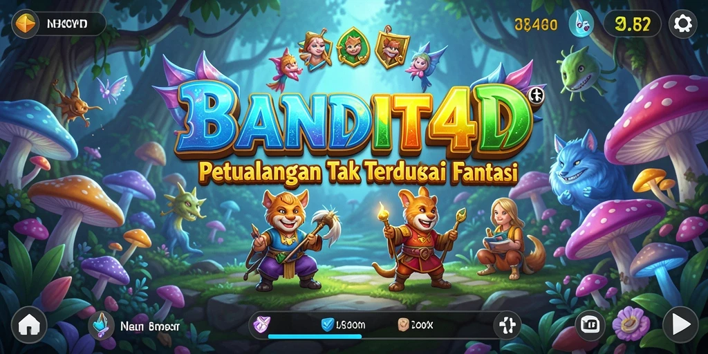 Tangkapan layar gameplay BANDIT4D menampilkan aksi petualangan mendebarkan.