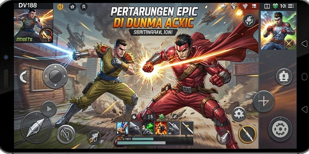 Tampilan gameplay DV188 yang penuh aksi dan seru.