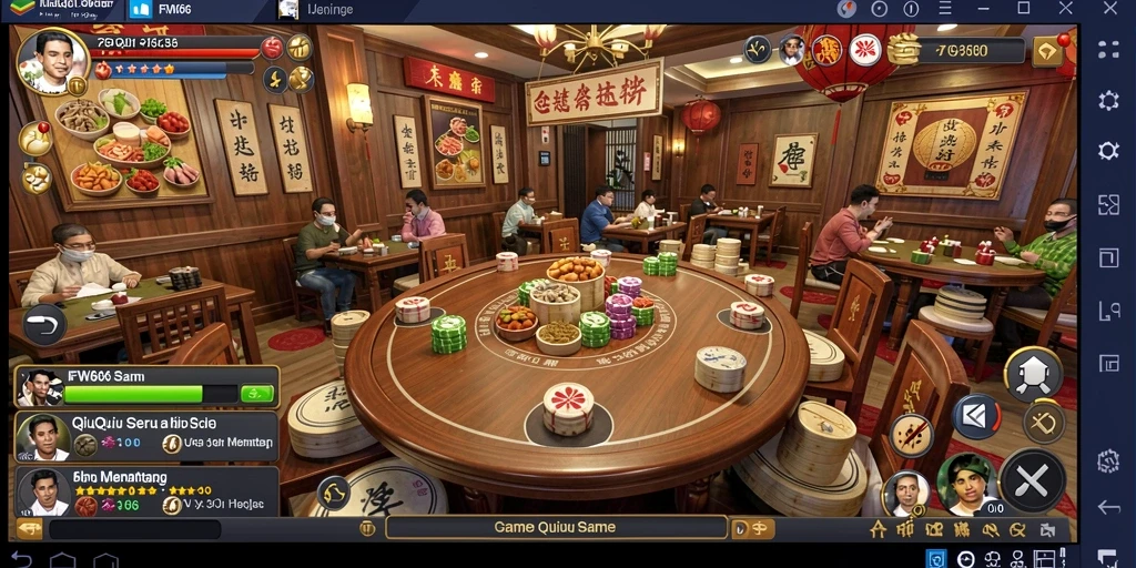 Tampilan gameplay seru dalam FW66 dengan kartu yang menarik.