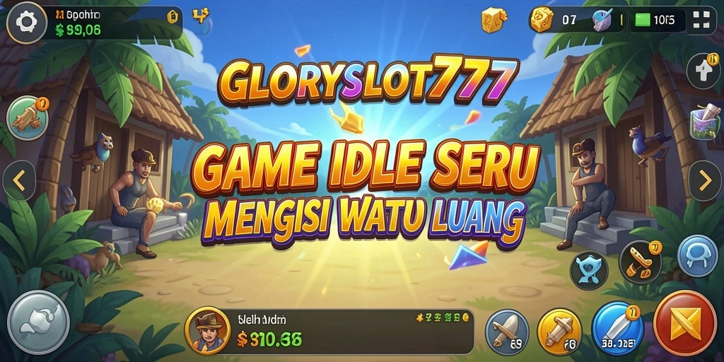 Screenshot menunjukkan gameplay seru dalam GLORYSLOT777.