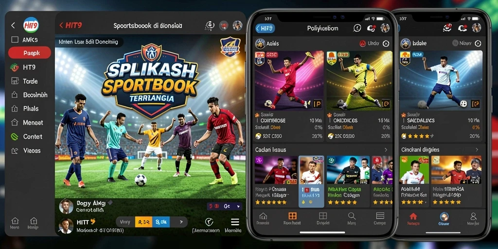 Screenshot utama HIT9 menunjukkan antarmuka taruhan yang menarik dan informatif.