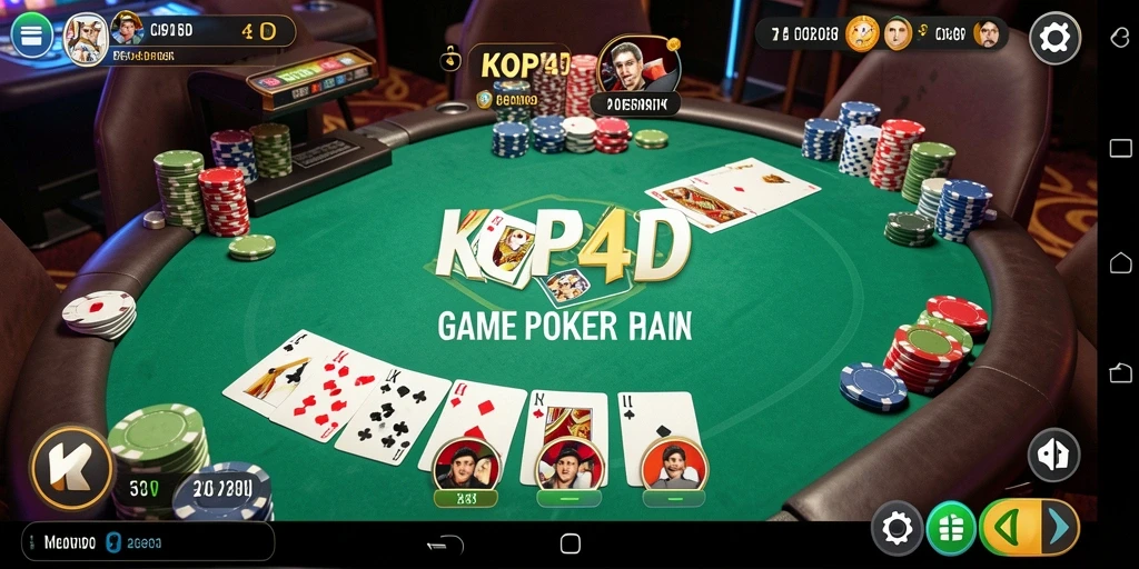 Tampilan permainan poker di KOPI4D yang seru dan mengasyikkan.