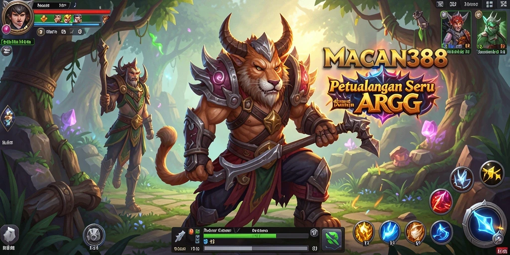 Tampilan gameplay menegangkan di dunia fantastis MACAN388.