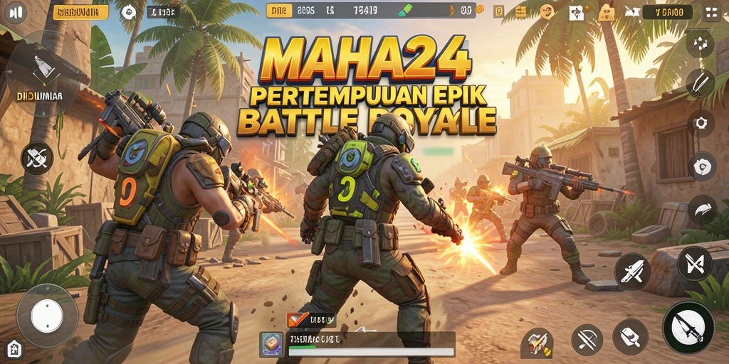 Screenshot utama menunjukkan intensitas pertempuran dalam MAHA24 dan aksi yang mendebarkan.
