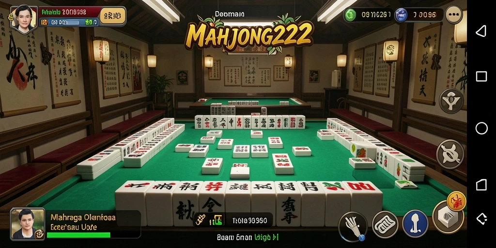Tampilan gameplay MAHJONG222 yang seru dan kompetitif.