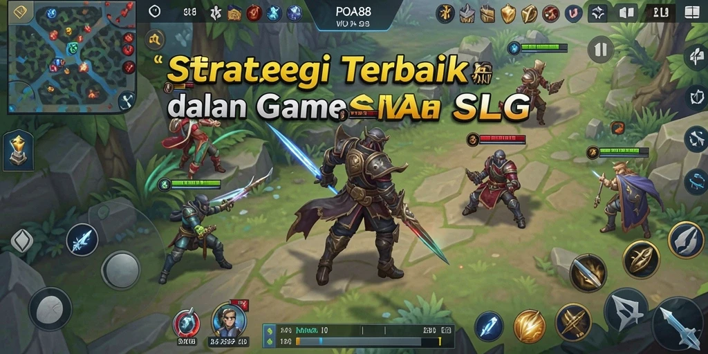 Tampilan screenshot utama POA88 menampilkan pertempuran strategis yang epik.