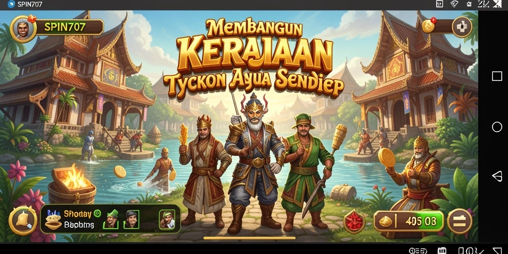 Tampilan gameplay SPIN707 menampilkan manajemen bisnis yang dinamis dan grafis yang memukau.