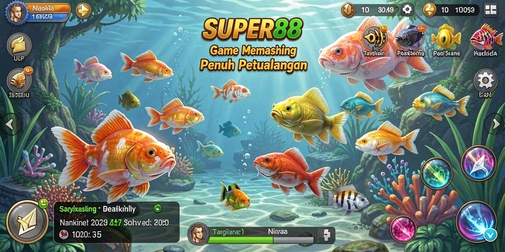 Screenshot gameplay menunjukkan momen seru saat menangkap ikan.