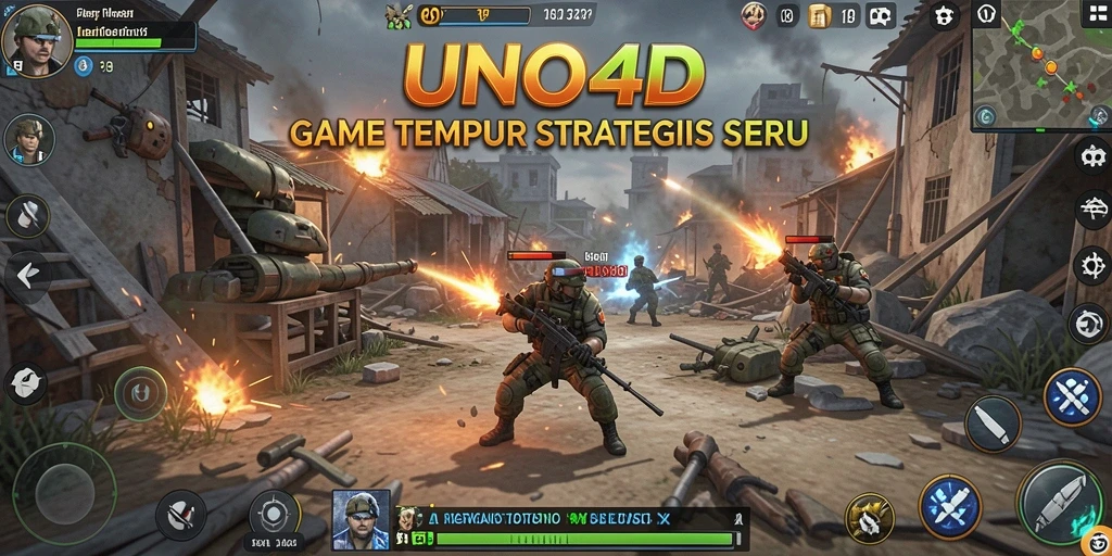 Tampilan gameplay TPS yang mendebarkan di UNO4D.